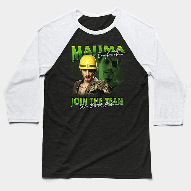 Majima Construction Vintage Baseball T-Shirt by eternal sunshine